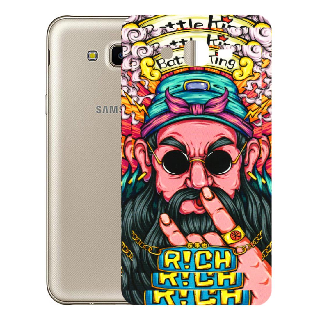 Samsung M/F/Note/Flip and C Phone Skins (All Models) - Battle King Dude Face - 3D Embossed Finish (L-178) Samsung Galaxy J7 Next