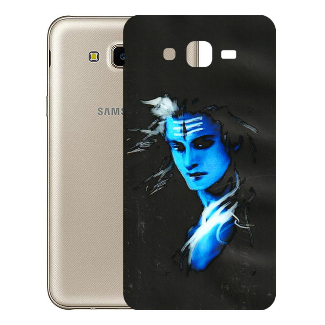Samsung M/F/Note/Flip and C Phone Skins (All Models) - Har Har Mahadev Blue/Black - 3D Embossed Finish (L-185) Samsung Galaxy J7 Next