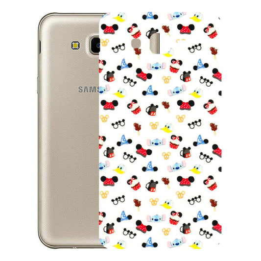 Samsung M/F/Note/Flip and C Phone Skins (All Models) - Minnie Mouse & Donald Doodles s - 3D Embossed Finish (L-194) Samsung Galaxy J7 Next
