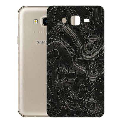 Samsung M/F/Note/Flip and C Phone Skins (All Models) - Black Swirl - 3D Embossed Finish (L-196) Samsung Galaxy J7 Next