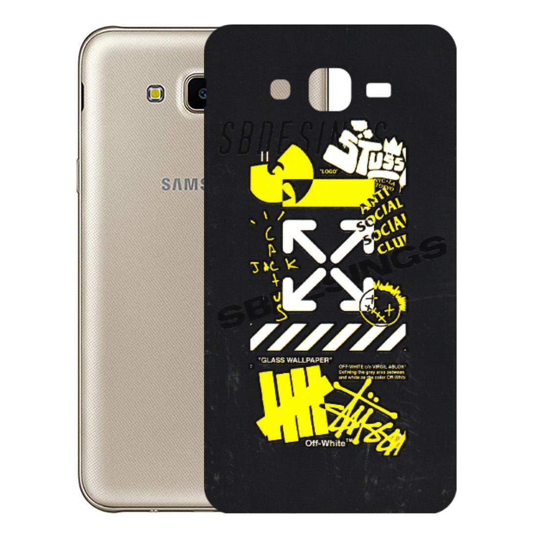 Samsung M/F/Note/Flip and C Phone Skins (All Models) - Anti Social Graffiti - 3D Embossed Finish (L-198) Samsung Galaxy J7 Next