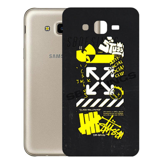 Samsung M/F/Note/Flip and C Phone Skins (All Models) - Anti Social Graffiti - 3D Embossed Finish (L-198) Samsung Galaxy J7 Next