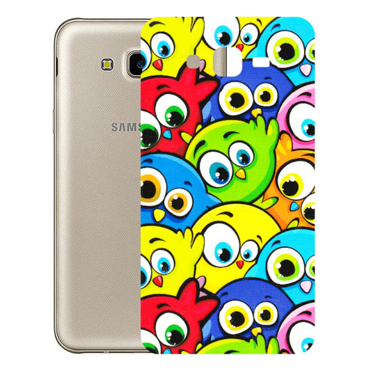 Samsung M/F/Note/Flip and C Phone Skins (All Models) - Cute Fluffy Birds - 3D Embossed Finish (L-213) Samsung Galaxy J7 Next
