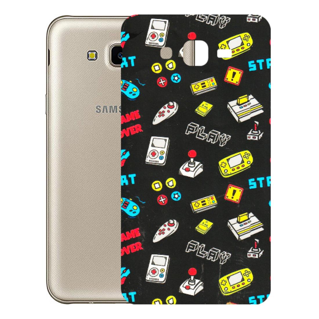 Samsung M/F/Note/Flip and C Phone Skins (All Models) - Gaming Doodles - 3D Embossed Finish (L-224) Samsung Galaxy J7 Next