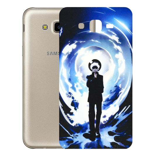 Samsung M/F/Note/Flip and C Phone Skins (All Models) - Satoru Gojo Dark Blue - 3D Embossed Finish (L-235) Samsung Galaxy J7 Next
