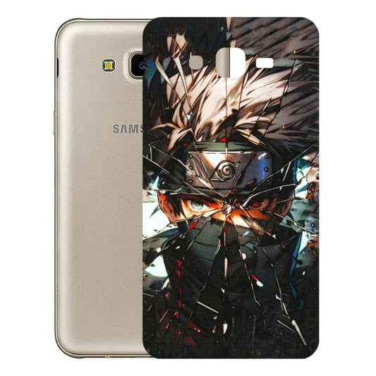 Samsung M/F/Note/Flip and C Phone Skins (All Models) - Kakashi Shattered Glass Effect - 3D Embossed Finish (L-237) Samsung Galaxy J7 Next