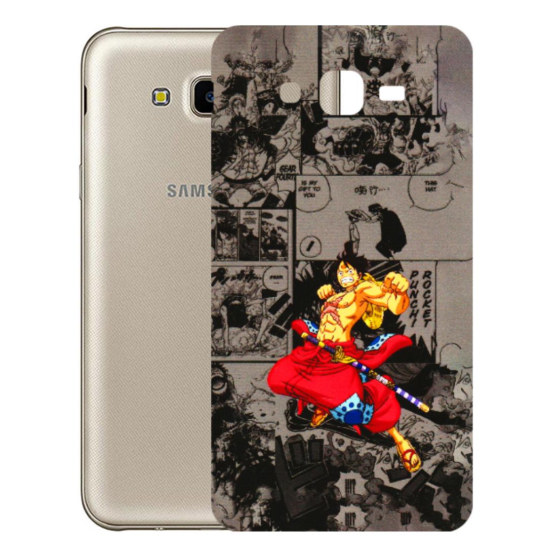Samsung M/F/Note/Flip and C Phone Skins (All Models) - One Piece Rocket Punch Manga - 3D Embossed Finish (L-25) Samsung Galaxy J7 Next