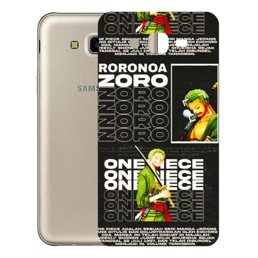 Samsung M/F/Note/Flip and C Phone Skins (All Models) - One Piece Zoro - 3D Embossed Finish (L-250) Samsung Galaxy J7 Next