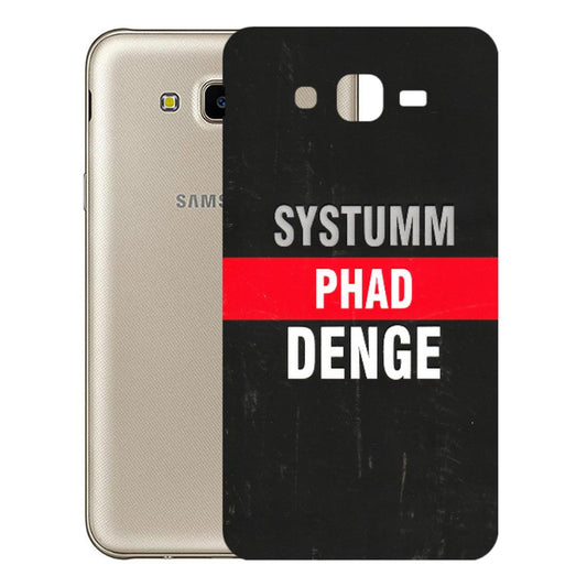 Samsung M/F/Note/Flip and C Phone Skins (All Models) - Systumm Phad Denge - 3D Embossed Finish (L-278) Samsung Galaxy J7 Next