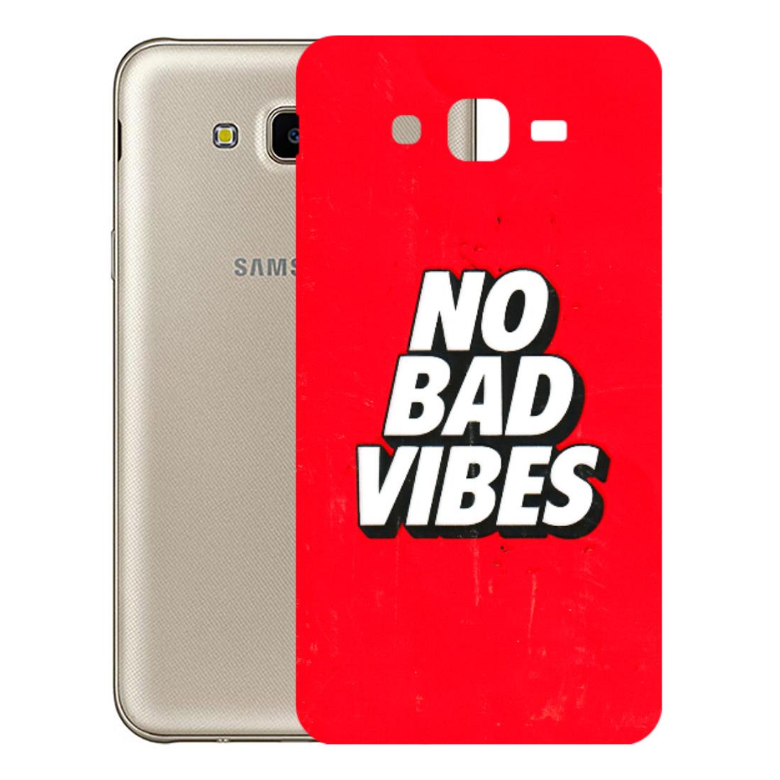 Samsung M/F/Note/Flip and C Phone Skins (All Models) - No Bad Vibes - 3D Embossed Finish (L-280) Samsung Galaxy J7 Next