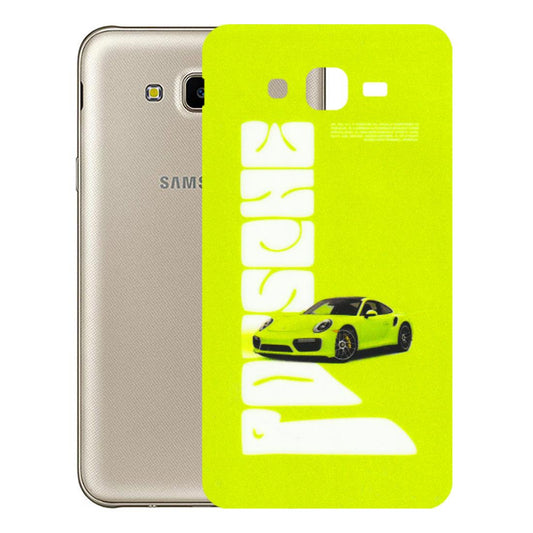 Samsung M/F/Note/Flip and C Phone Skins (All Models) - Lime Green Porche - 3D Embossed Finish (L-30) Samsung Galaxy J7 Next