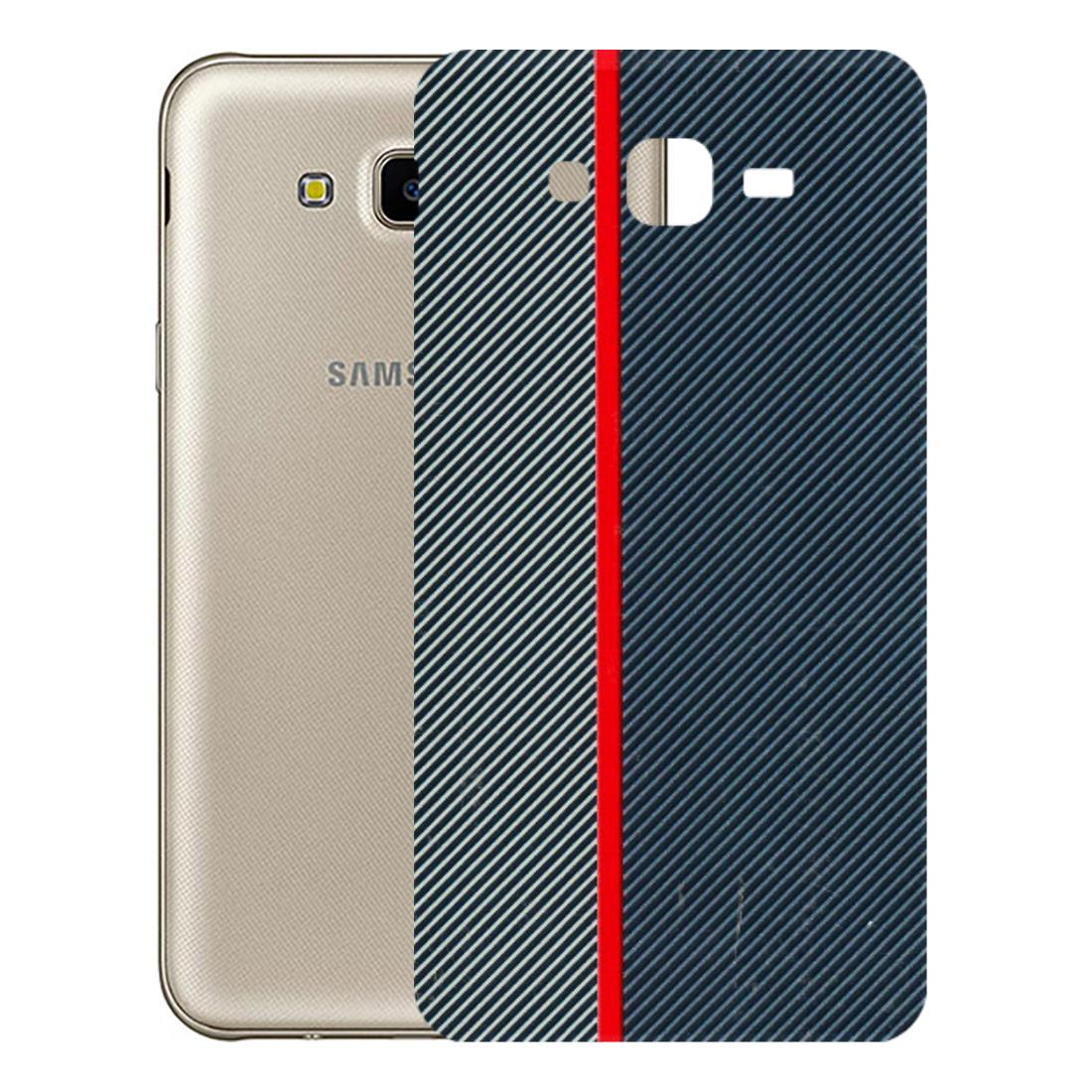 Samsung M/F/Note/Flip and C Phone Skins (All Models) - Blue Sober Lines - 3D Embossed Finish (L-305) Samsung Galaxy J7 Next
