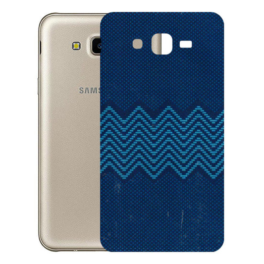 Samsung M/F/Note/Flip and C Phone Skins (All Models) - Blue Sober Waves - 3D Embossed Finish (L-306) Samsung Galaxy J7 Next