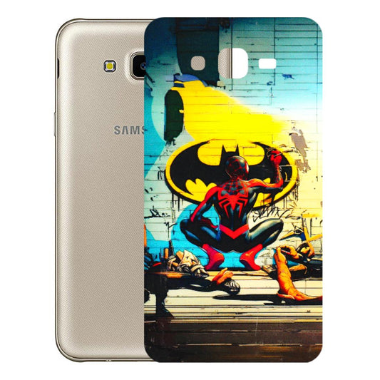 Samsung M/F/Note/Flip and C Phone Skins (All Models) - New Spiderman Bat Logo - 3D Embossed Finish (L-309) Samsung Galaxy J7 Next