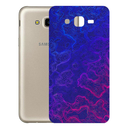 Samsung M/F/Note/Flip and C Phone Skins (All Models) - Purple Ripples Swirl - 3D Embossed Finish (L-314) Samsung Galaxy J7 Next