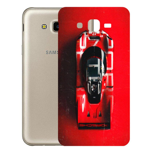 Samsung M/F/Note/Flip and C Phone Skins (All Models) - Red Porsche Car Logo - 3D Embossed Finish (L-315) Samsung Galaxy J7 Next