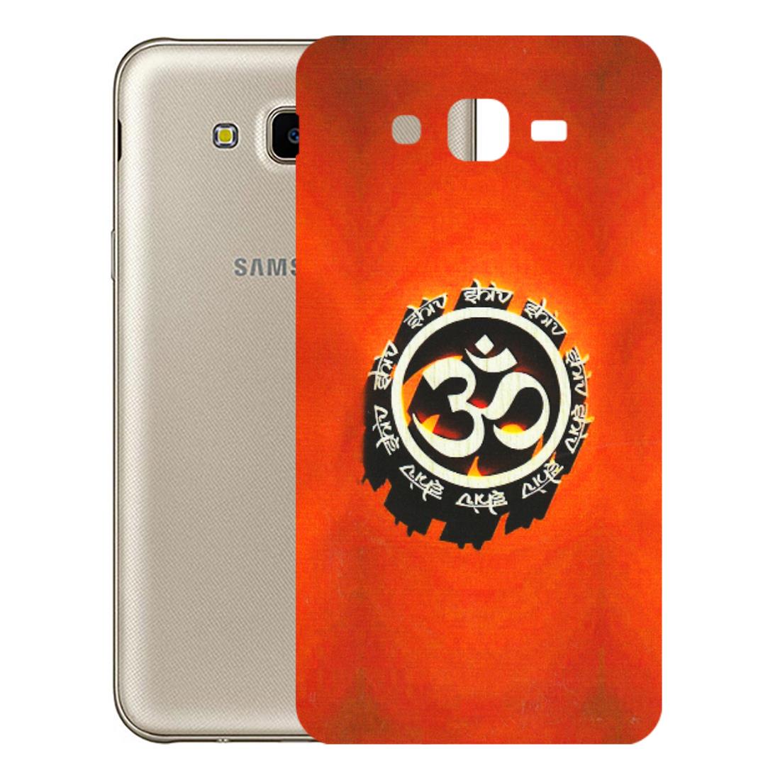 Samsung M/F/Note/Flip and C Phone Skins (All Models) - Aum Shiv Orange - 3D Embossed Finish (L-32) Samsung Galaxy J7 Next