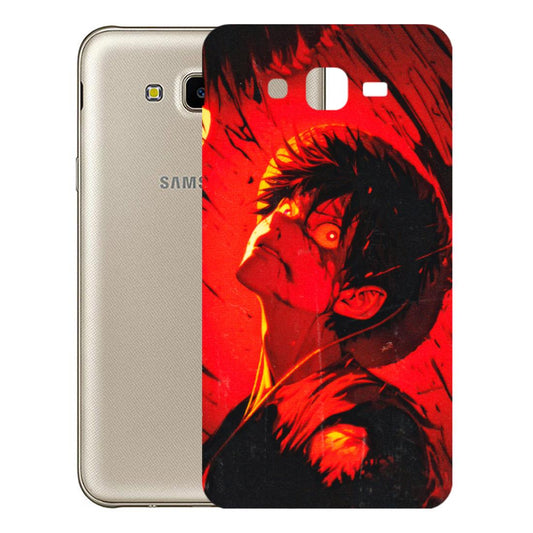 Samsung M/F/Note/Flip and C Phone Skins (All Models) - D.Luffy Power Up One Piece Anime - 3D Embossed Finish (L-326) Samsung Galaxy J7 Next