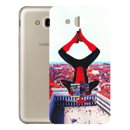 Samsung M/F/Note/Flip and C Phone Skins (All Models) - Spiderman Hanging - 3D Embossed Finish (L-53) Samsung Galaxy J7 Next