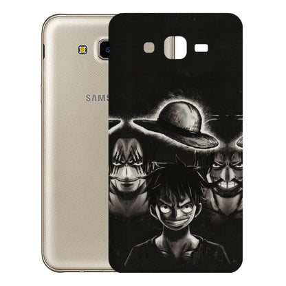 Samsung M/F/Note/Flip and C Phone Skins (All Models) - Black Luffy Hat - 3D Embossed Finish (L-57) Samsung Galaxy J7 Next