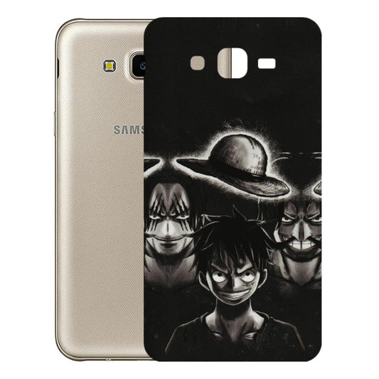 Samsung M/F/Note/Flip and C Phone Skins (All Models) - Black Luffy Hat - 3D Embossed Finish (L-57) Samsung Galaxy J7 Next