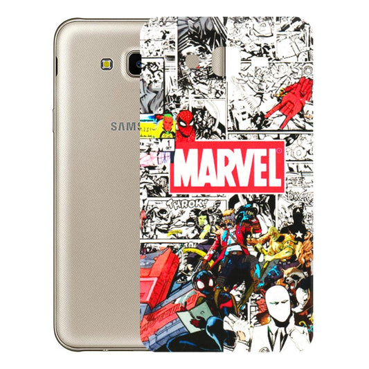 Samsung M/F/Note/Flip and C Phone Skins (All Models) - Marvel Colorful Comic - 3D Embossed Finish (L-64) Samsung Galaxy J7 Next