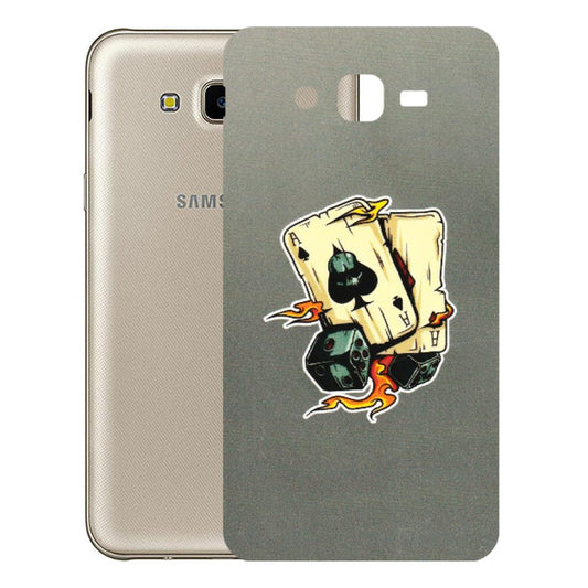 Samsung M/F/Note/Flip and C Phone Skins (All Models) - Grey Cards Of Ace - 3D Embossed Finish (L-77) Samsung Galaxy J7 Next