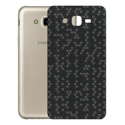 Samsung M/F/Note/Flip and C Phone Skins (All Models) - Black Grey Honeycomb Sober - 3D Embossed Finish (L-85) Samsung Galaxy J7 Next