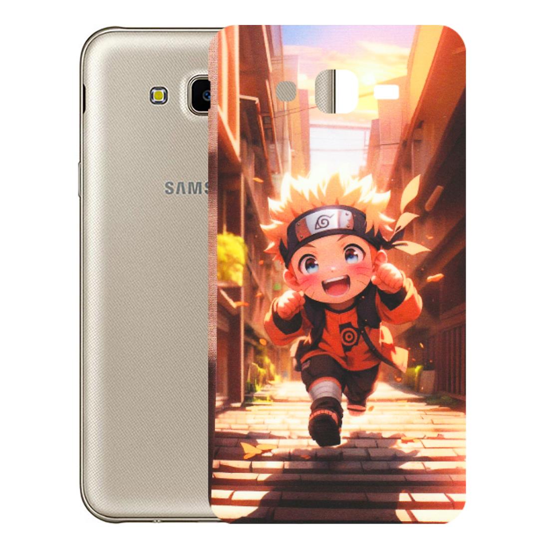 Samsung M/F/Note/Flip and C Phone Skins (All Models) - Naruto Cute Toon Running - Matte Finish (M-04) Samsung Galaxy J7 Next
