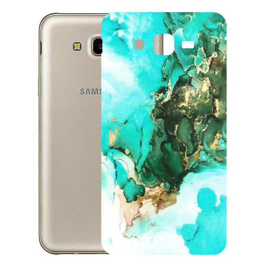 Samsung M/F/Note/Flip and C Phone Skins (All Models) - The Blue Gold Marble - Matte Finish (M-124) Samsung Galaxy J7 Next