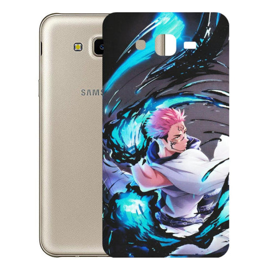 Samsung M/F/Note/Flip and C Phone Skins (All Models) - New Jujutsu Kaisen Grey Blue Anime - Matte Finish (M-127) Samsung Galaxy J7 Next