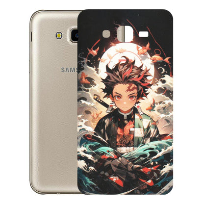 Samsung M/F/Note/Flip and C Phone Skins (All Models) - Tanjiro Demon Slayer Anime - Matte Finish (M-158) Samsung Galaxy J7 Next