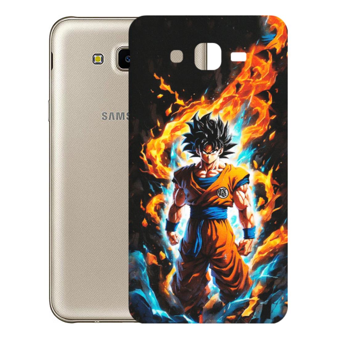 Samsung M/F/Note/Flip and C Phone Skins (All Models) - Goku Transformation Anime - Matte Finish (M-159) Samsung Galaxy J7 Next