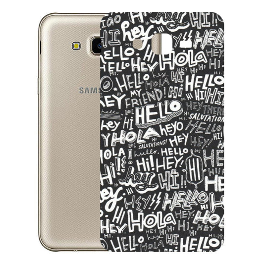 Samsung M/F/Note/Flip and C Phone Skins (All Models) - Hi Hello Doodles - Matte Finish (M-25) Samsung Galaxy J7 Next