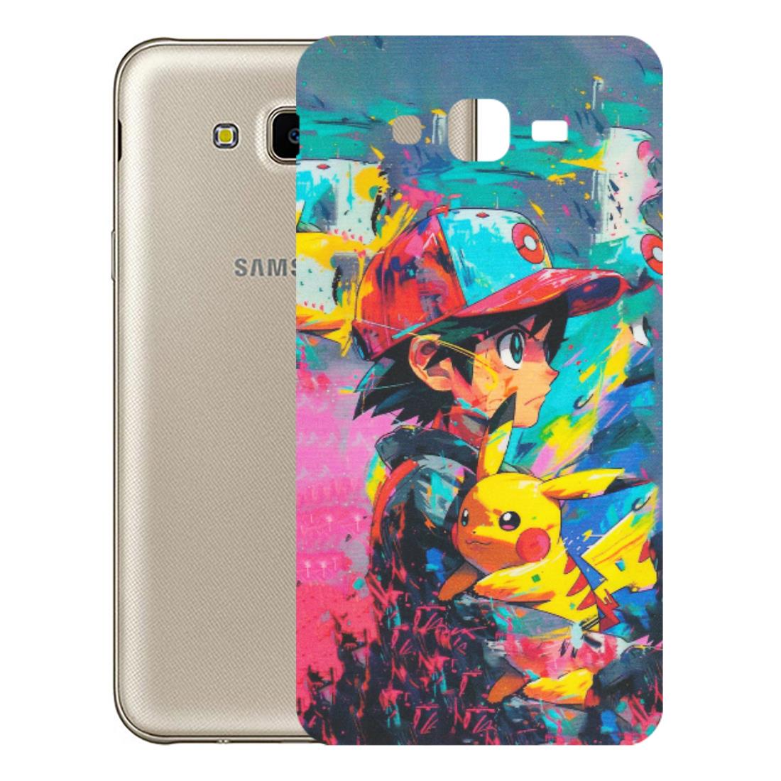Samsung M/F/Note/Flip and C Phone Skins (All Models) - Ash & Pikachu - Matte Finish (M-26) Samsung Galaxy J7 Next