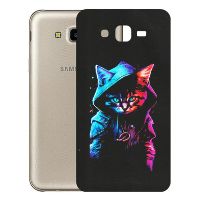 Samsung M/F/Note/Flip and C Phone Skins (All Models) - Cyberpunk Cat - Matte Finish (M-45) Samsung Galaxy J7 Next