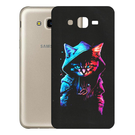 Samsung M/F/Note/Flip and C Phone Skins (All Models) - Cyberpunk Cat - Matte Finish (M-45) Samsung Galaxy J7 Next