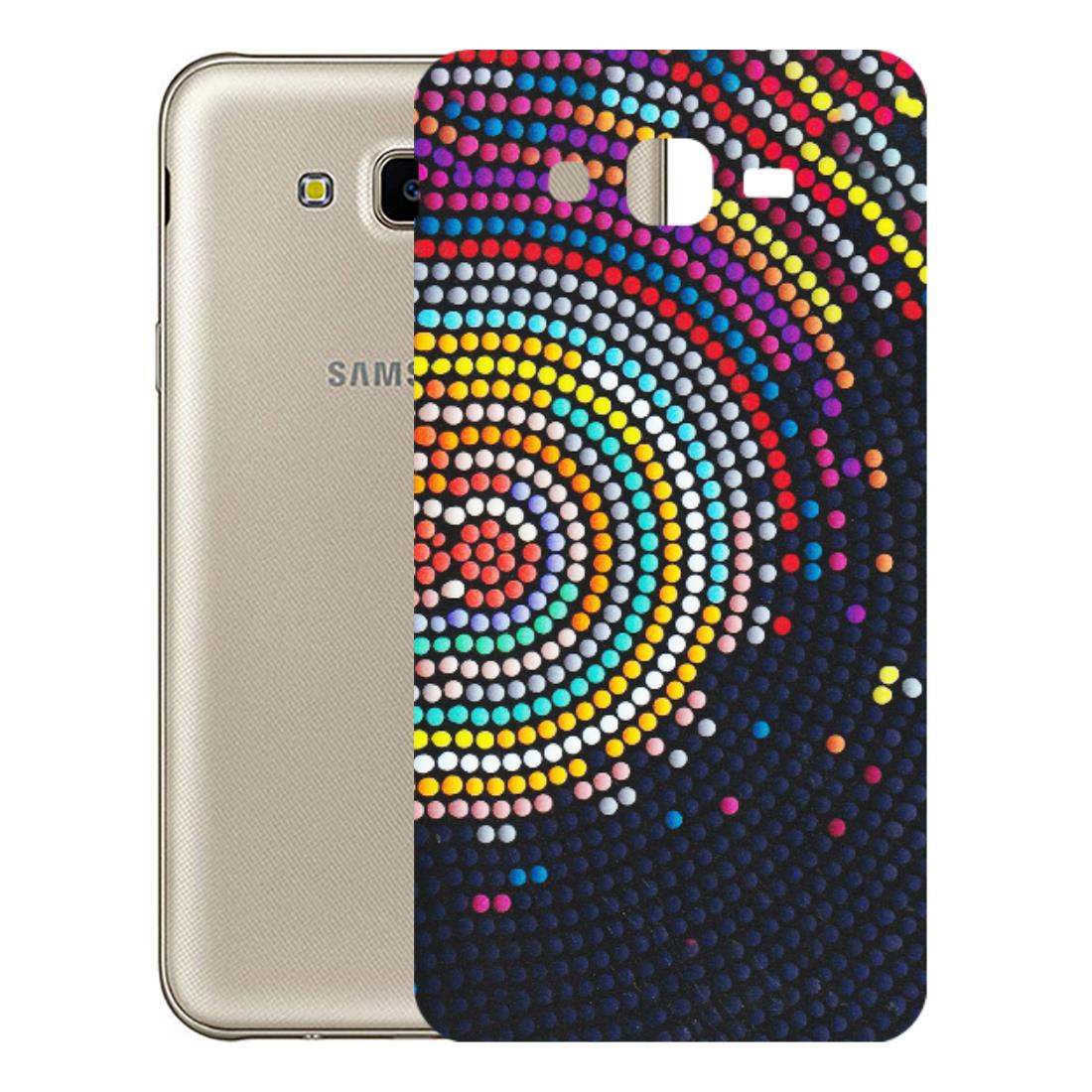Samsung M/F/Note/Flip and C Phone Skins (All Models) - Rainbow Dot Mandala - Matte Finish (M-97) Samsung Galaxy J7 Next