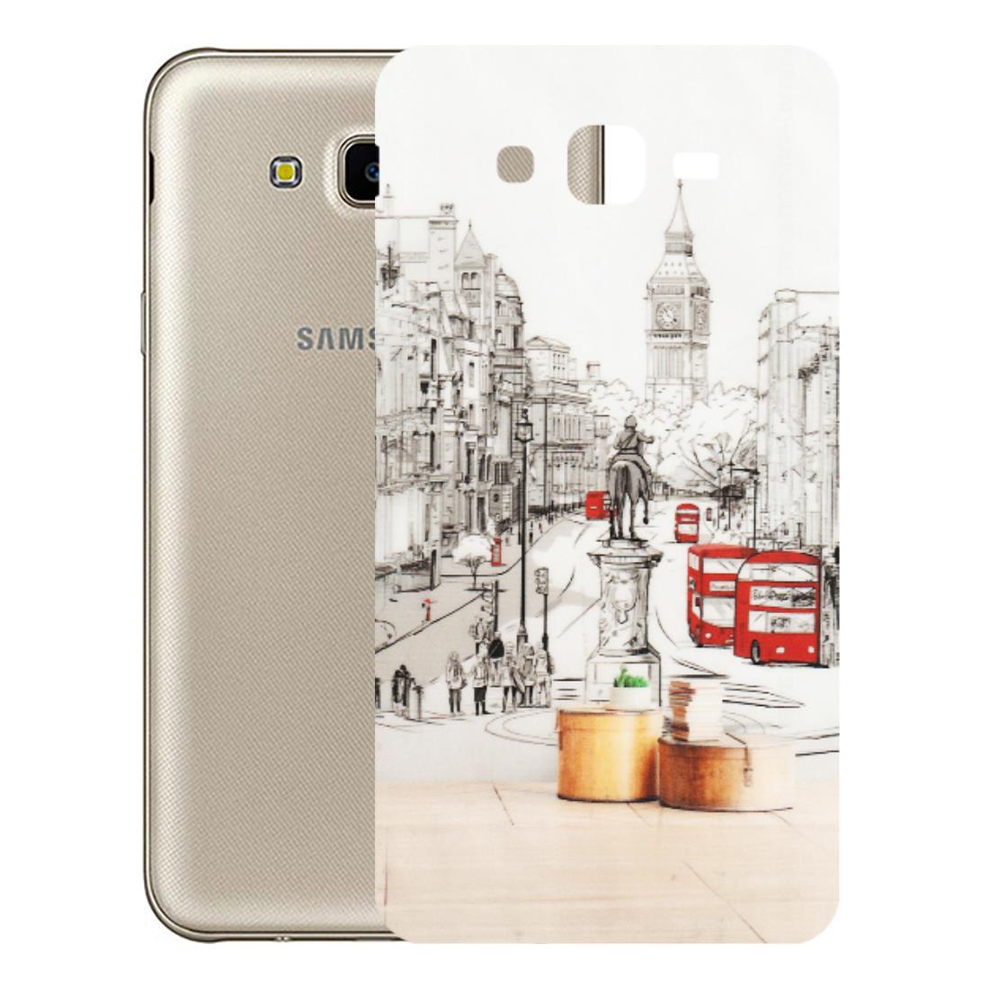 Samsung M/F/Note/Flip and C Phone Skins (All Models) - London Street - Transparent Finish (T-02) Samsung Galaxy J7 Next