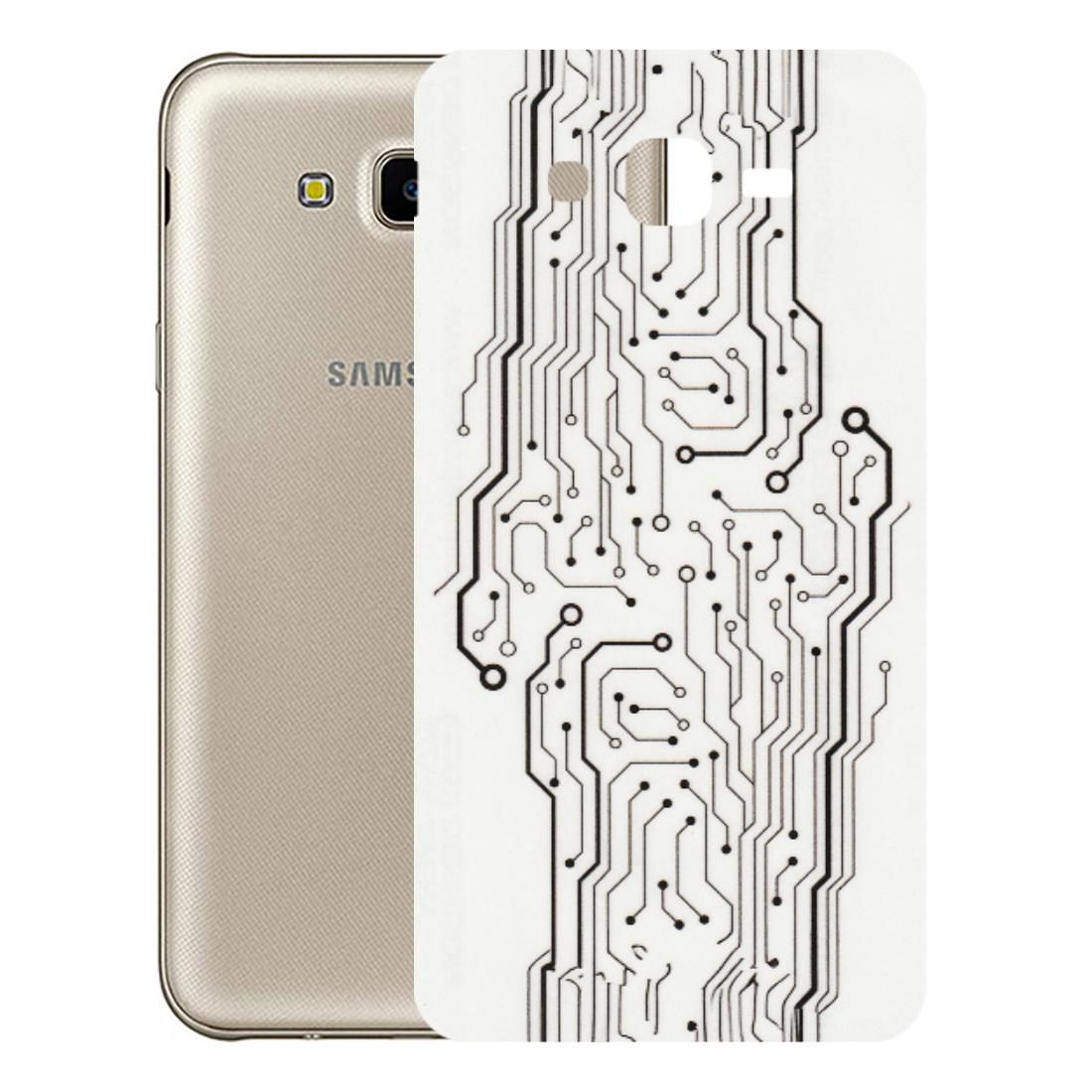 Samsung M/F/Note/Flip and C Phone Skins (All Models) - Tech Circuits - Transparent Finish (T-03) Samsung Galaxy J7 Next