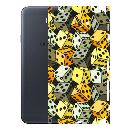 Samsung M/F/Note/Flip and C Phone Skins (All Models) - Dices Of Life - 3D Embossed Finish (L-04) Samsung Galaxy J7 Prime