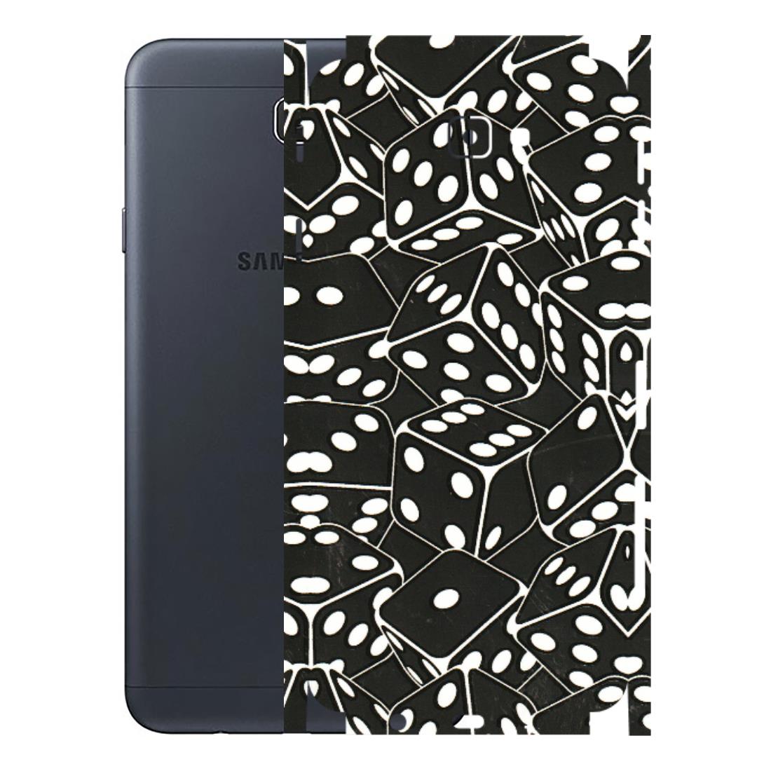 Samsung M/F/Note/Flip and C Phone Skins (All Models) - Big Black Dices - 3D Embossed Finish (L-106) Samsung Galaxy J7 Prime