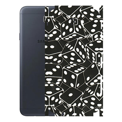 Samsung M/F/Note/Flip and C Phone Skins (All Models) - Big Black Dices - 3D Embossed Finish (L-106) Samsung Galaxy J7 Prime
