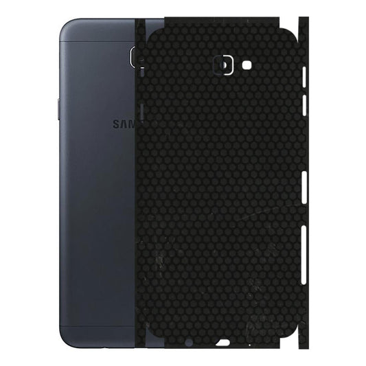 Samsung M/F/Note/Flip and C Phone Skins (All Models) - Black honeycomb - 3D Embossed Finish (L-114) Samsung Galaxy J7 Prime