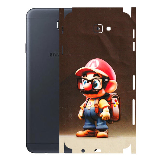 Samsung M/F/Note/Flip and C Phone Skins (All Models) - Little Mario - 3D Embossed Finish (L-119) Samsung Galaxy J7 Prime