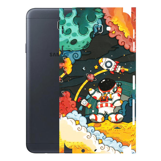Samsung M/F/Note/Flip and C Phone Skins (All Models) - Astronauts & Spaceship - 3D Embossed Finish (L-145) Samsung Galaxy J7 Prime