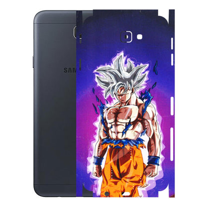 Samsung M/F/Note/Flip and C Phone Skins (All Models) - Goku Purple Anime - 3D Embossed Finish (L-147) Samsung Galaxy J7 Prime