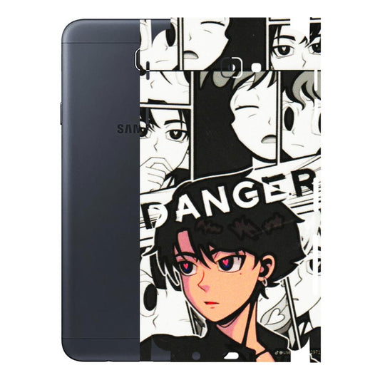 Samsung M/F/Note/Flip and C Phone Skins (All Models) - Danger Anime - 3D Embossed Finish (L-155) Samsung Galaxy J7 Prime