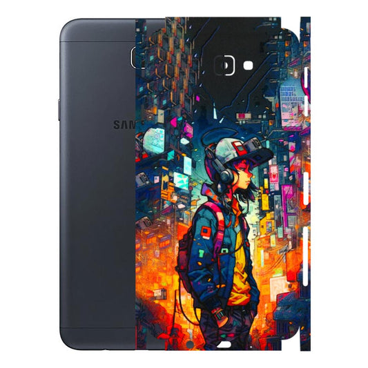Samsung M/F/Note/Flip and C Phone Skins (All Models) - Street Anime Guy - 3D Embossed Finish (L-158) Samsung Galaxy J7 Prime