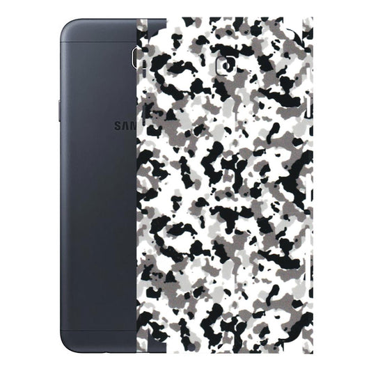 Samsung M/F/Note/Flip and C Phone Skins (All Models) - White Black Camouflage - 3D Embossed Finish (L-18) Samsung Galaxy J7 Prime